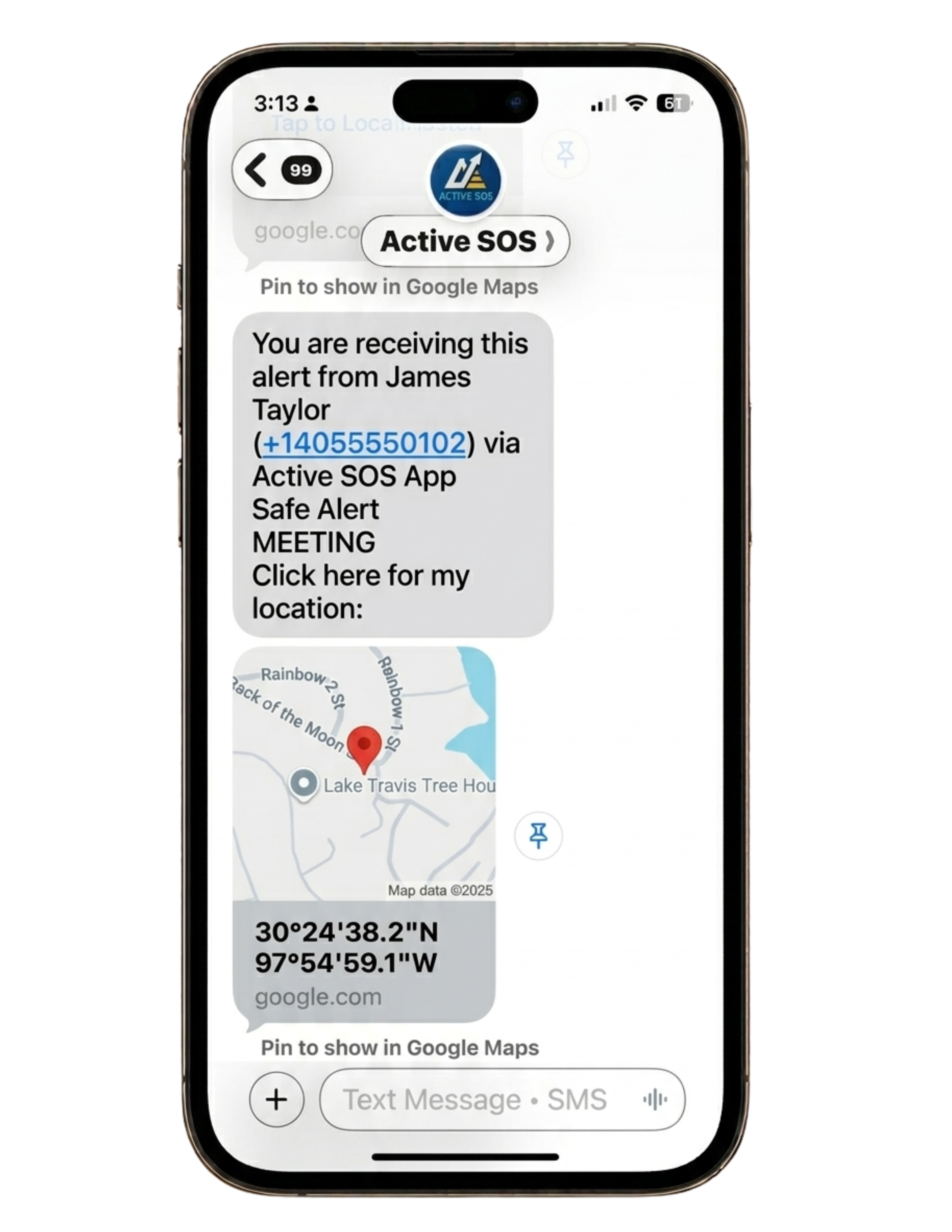 Alert Received — Active SOS App